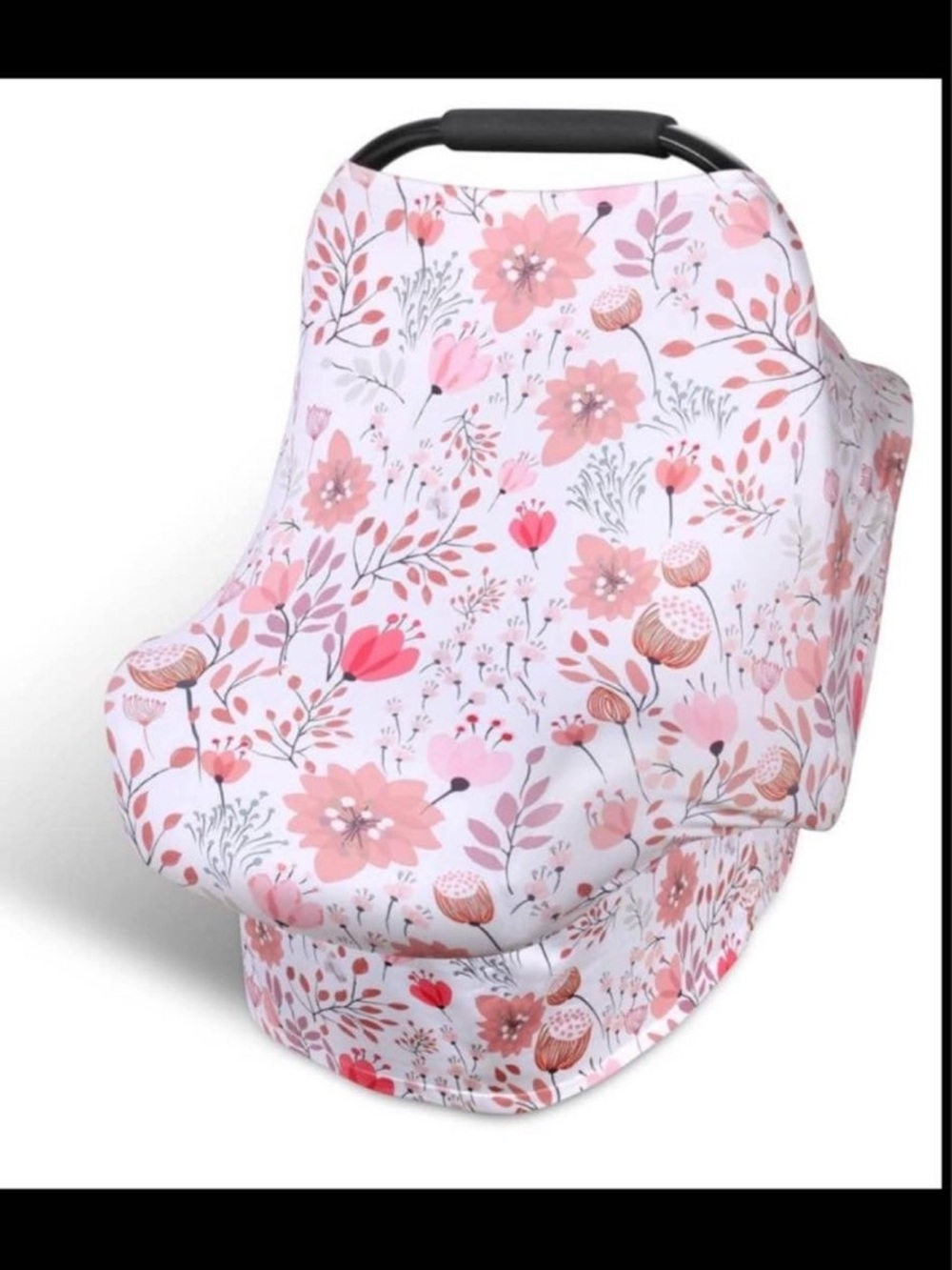 Baby Car Seat Cover - Pink Blossom Print
